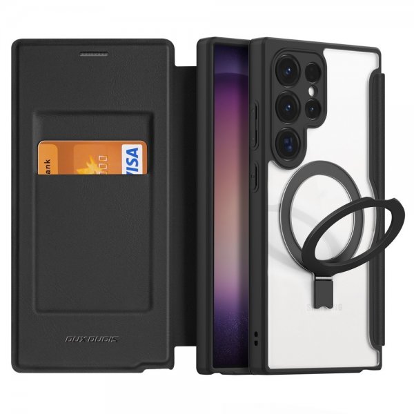 Dux Ducis Samsung Galaxy S24 Ultra Etui Skin X Pro Series Kickstand MagSafe Svart