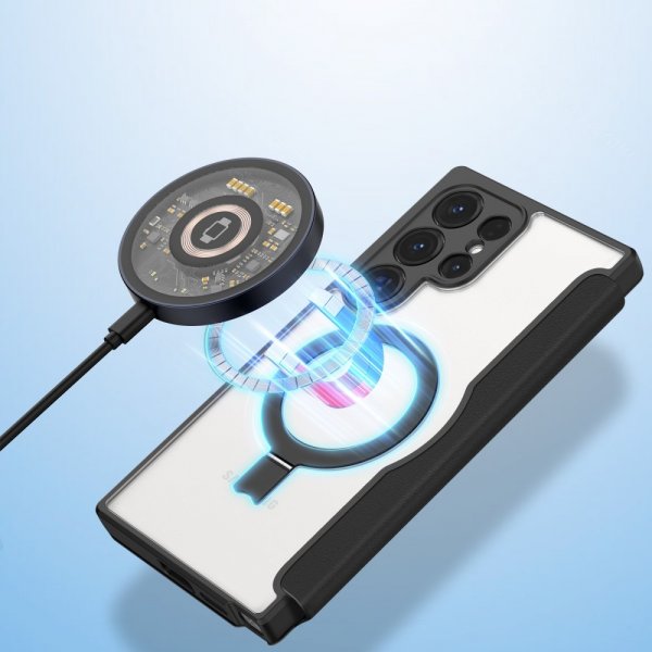 Dux Ducis Samsung Galaxy S24 Ultra Etui Skin X Pro Series Kickstand MagSafe Svart