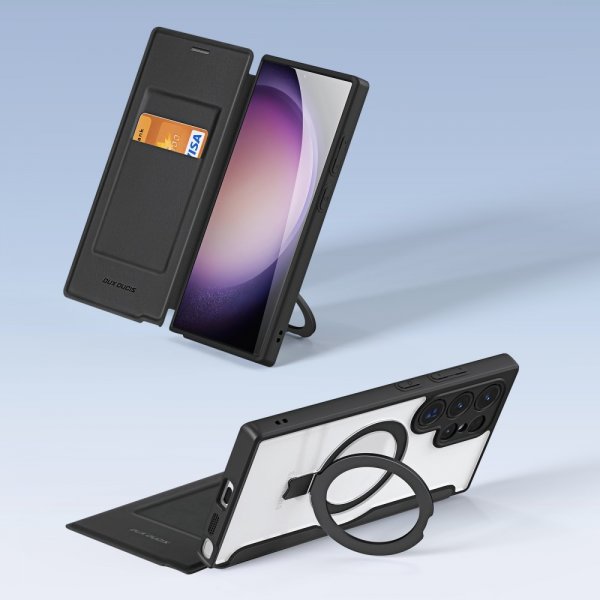 Dux Ducis Samsung Galaxy S24 Ultra Etui Skin X Pro Series Kickstand MagSafe Svart