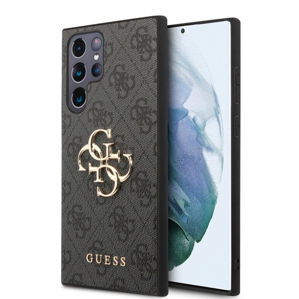 Guess Samsung Galaxy S24 Ultra 4G Metal Logo Svart