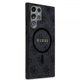 Guess Samsung Galaxy S24 Ultra 4G Pattern MagSafe Svart