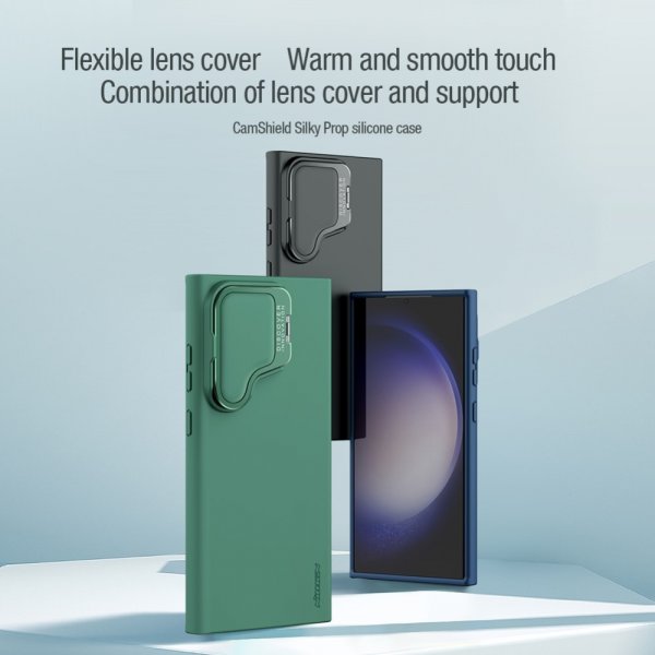 Nillkin Samsung Galaxy S24 Ultra Deksel CamShield Silky Prop Blå