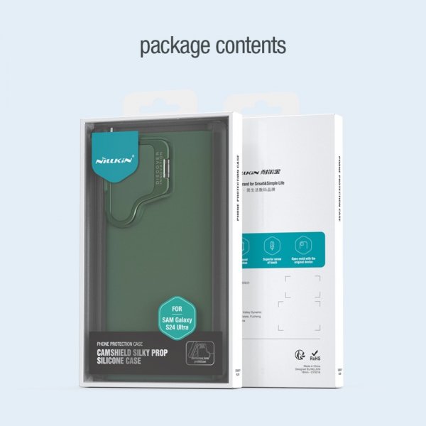 Nillkin Samsung Galaxy S24 Ultra Deksel CamShield Silky Prop Grønn