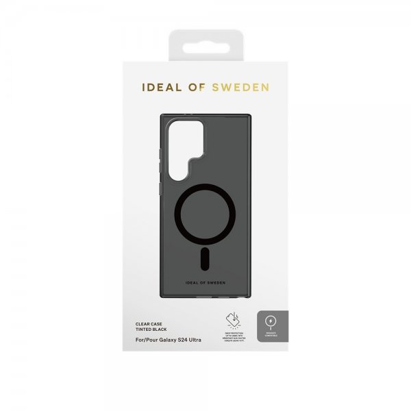 Ideal of Sweden Samsung Galaxy S24 Ultra Deksel Clear Case MagSafe Tinted Black