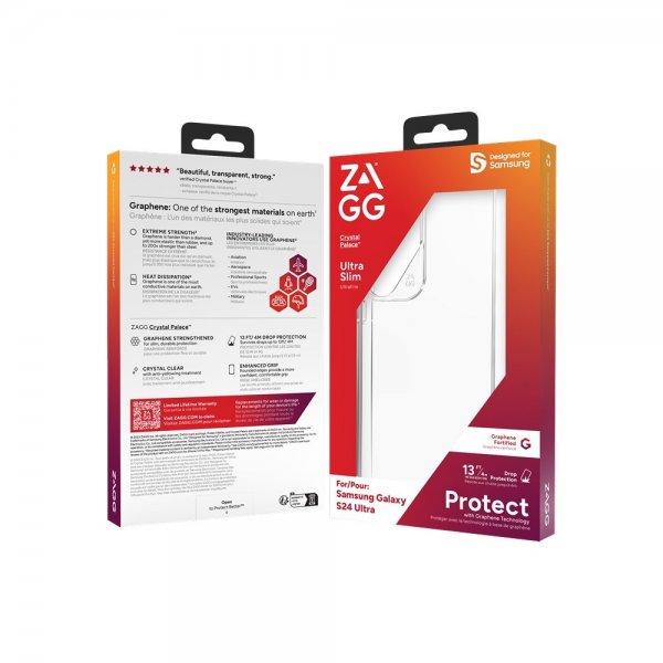 Zagg Samsung Galaxy S24 Ultra Deksel Crystal Palace Transparent