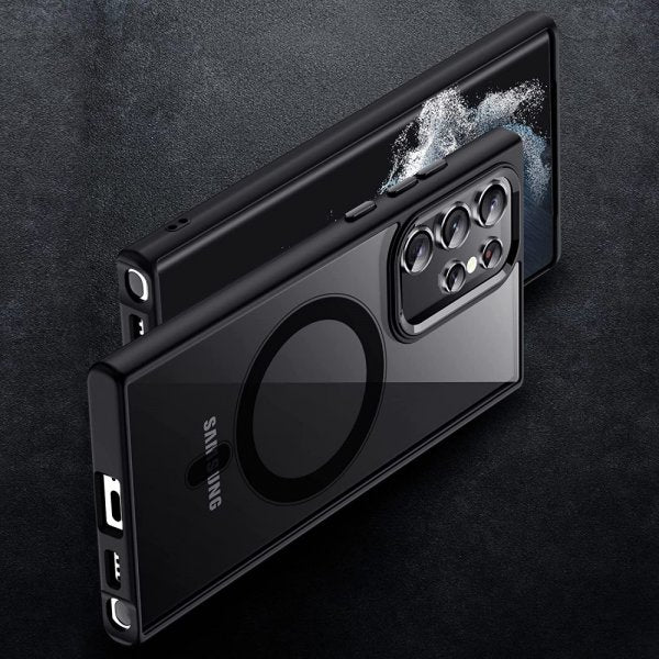 Samsung Galaxy S24 Ultra Deksel Farget Kant MagSafe Svart