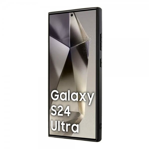 BMW Samsung Galaxy S24 Ultra Genuine Leather Textured Svart