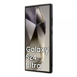BMW Samsung Galaxy S24 Ultra Genuine Leather Textured Svart