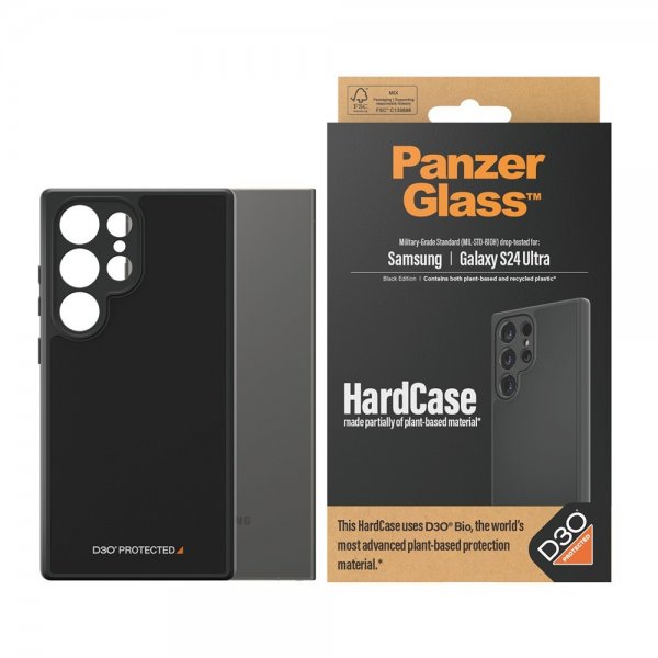 PanzerGlass Samsung Galaxy S24 Ultra Deksel HardCase D3O Svart