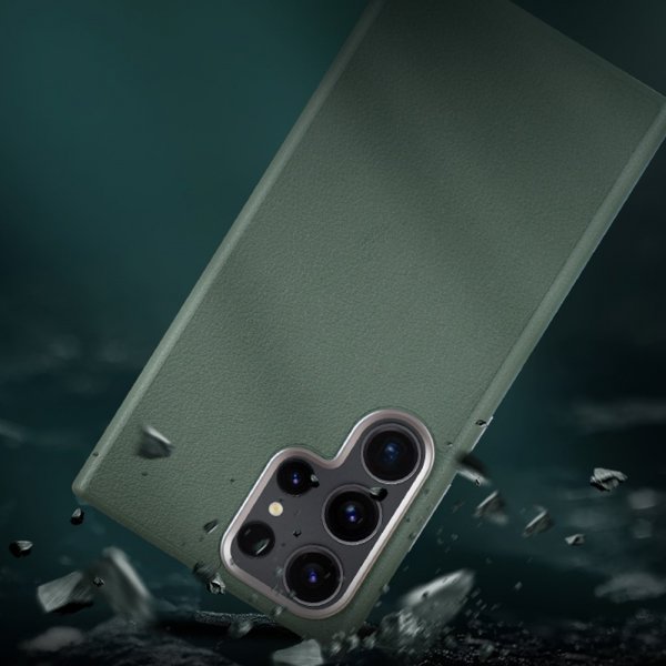 X-Level Samsung Galaxy S24 Ultra Deksel Skinntekstur Grønn