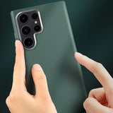 X-Level Samsung Galaxy S24 Ultra Deksel Skinntekstur Grønn