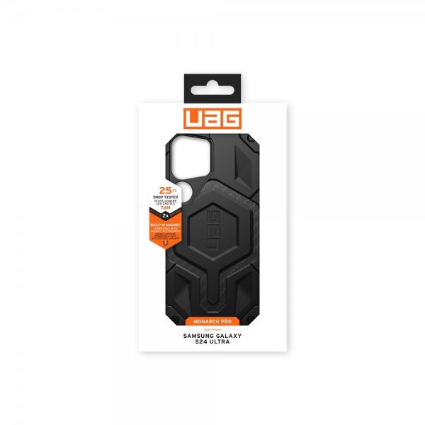 Urban Armor Gear (UAG) Samsung Galaxy S24 Ultra Deksel Monarch Pro MagSafe Carbon Fiber Svart