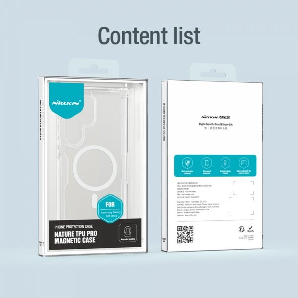 Nillkin Samsung Galaxy S24 Ultra Deksel Nature Pro Series MagSafe Transparent