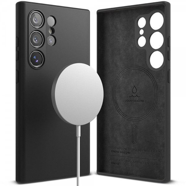 Ringke Samsung Galaxy S24 Ultra Silicone Magnetic Svart