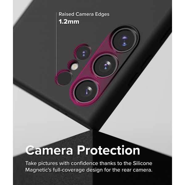 Ringke Samsung Galaxy S24 Ultra Silicone Magnetic Svart