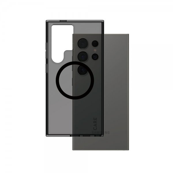 CARE by PanzerGlass Samsung Galaxy S24 Ultra Deksel Smokey MagSafe Svart
