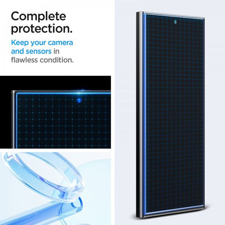 Spigen Samsung Galaxy S24 Ultra Skjermbeskytter GLAS.tR EZ Fit 2-pakning