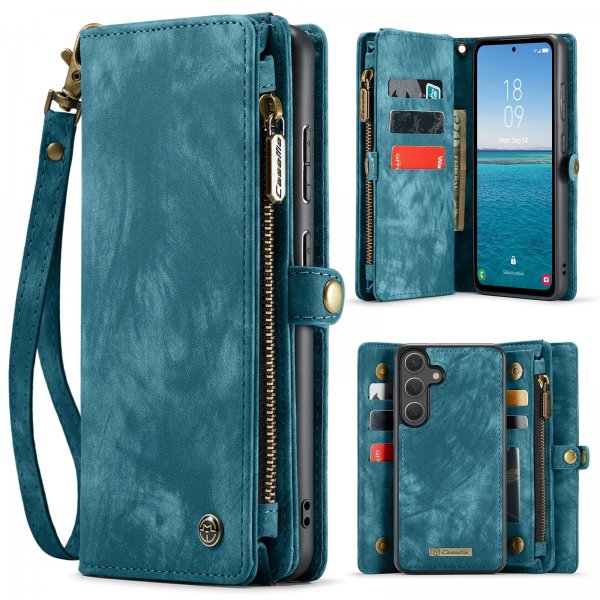 CaseMe Samsung Galaxy S25 FE Etui 008 Series Avtakbart Deksel Blå