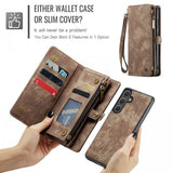 CaseMe Samsung Galaxy S25 FE Etui 008 Series Avtakbart Deksel Brun