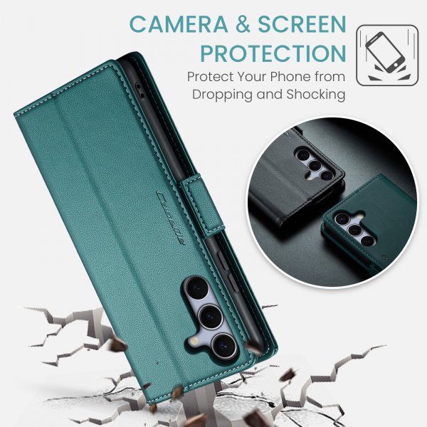 CaseMe Samsung Galaxy S25 FE Etui 023 Series Grønn