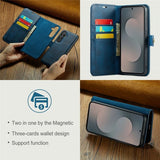 Dg.Ming Samsung Galaxy S25 FE Etui Avtagbart Deksel Blå