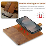 Dg.Ming Samsung Galaxy S25 FE Etui Avtagbart Deksel Brun