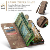 CaseMe Samsung Galaxy S25 Etui 008 Series Avtakbart Deksel Brun
