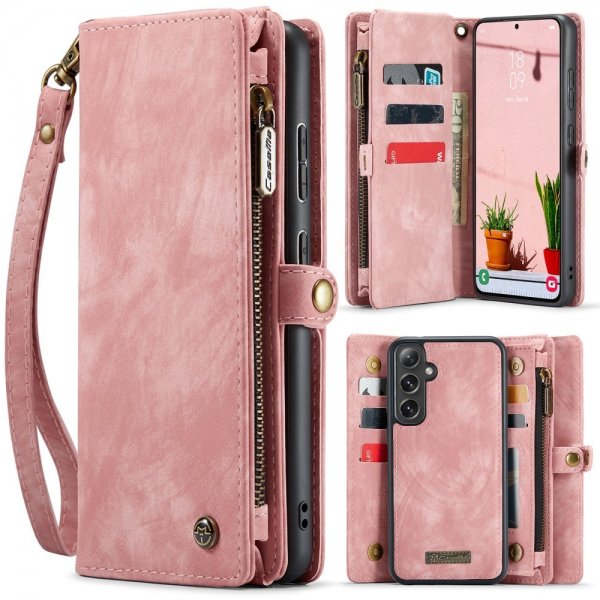 CaseMe Samsung Galaxy S25 Etui 008 Series Avtakbart Deksel Rosa