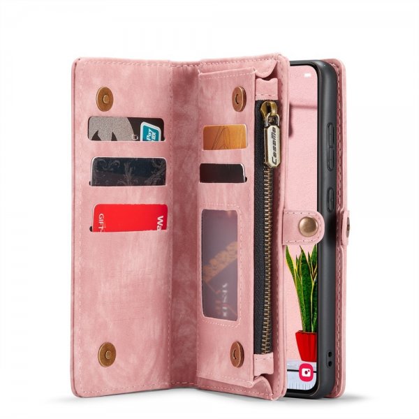 CaseMe Samsung Galaxy S25 Etui 008 Series Avtakbart Deksel Rosa