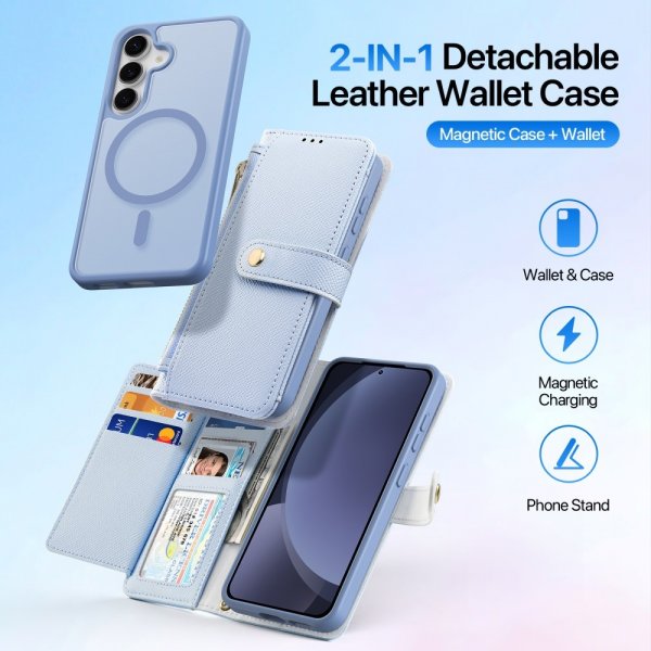 Dux Ducis Samsung Galaxy S25 Etui 2-in-1 Lawa Series MagSafe Blå