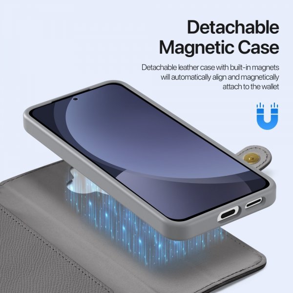 Dux Ducis Samsung Galaxy S25 Etui 2-in-1 Lawa Series MagSafe Grå