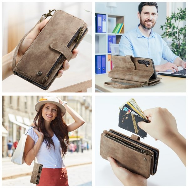 CaseMe Samsung Galaxy S24/S25 Etui C30 Series Brun