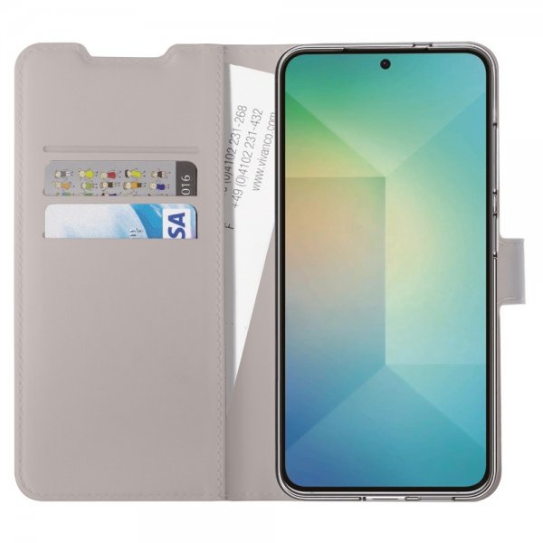 Vivanco Samsung Galaxy S25 Etui Classic Wallet Greige