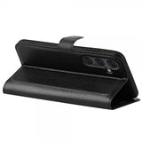 Samsung Galaxy S25 Etui Litchi Svart