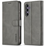 Lc.Imeeke Samsung Galaxy S25 Etui med Kortlomme stativfunksjon Grå