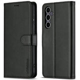 Lc.Imeeke Samsung Galaxy S25 Etui med Kortlomme stativfunksjon Svart