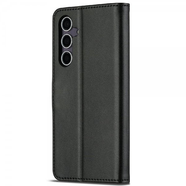 Lc.Imeeke Samsung Galaxy S25 Etui med Kortlomme stativfunksjon Svart