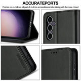 Lc.Imeeke Samsung Galaxy S25 Etui med Kortlomme stativfunksjon Svart