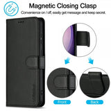 Lc.Imeeke Samsung Galaxy S25 Etui med Kortlomme stativfunksjon Svart