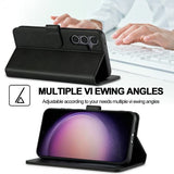 Lc.Imeeke Samsung Galaxy S25 Etui med Kortlomme stativfunksjon Svart
