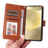 Betopnice Samsung Galaxy S25 Etui Avtagbart Deksel 005 Brun