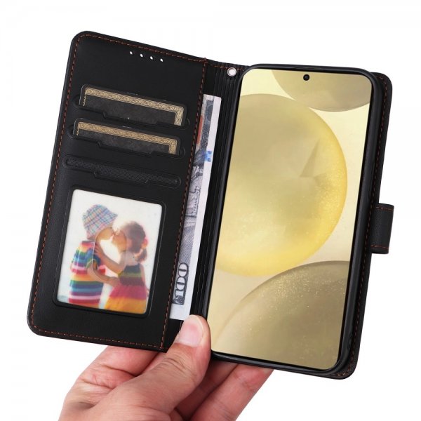 Betopnice Samsung Galaxy S25 Etui Avtagbart Deksel 005 Svart