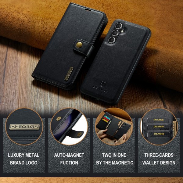 Dg.Ming Samsung Galaxy S25 Etui Avtagbart Deksel Svart