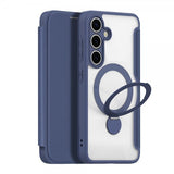 Dux Ducis Samsung Galaxy S25 Etui Skin X Pro Series Kickstand MagSafe Blå