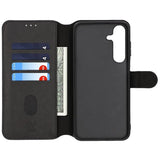 Rvelon Samsung Galaxy S25 Etui Detachable Wallet Case Svart