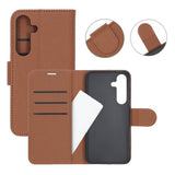 Samsung Galaxy S25 Etui med Kortlomme stativfunksjon Brun