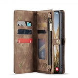 CaseMe Samsung Galaxy S25 Plus Etui 008 Series Avtakbart Deksel Brun