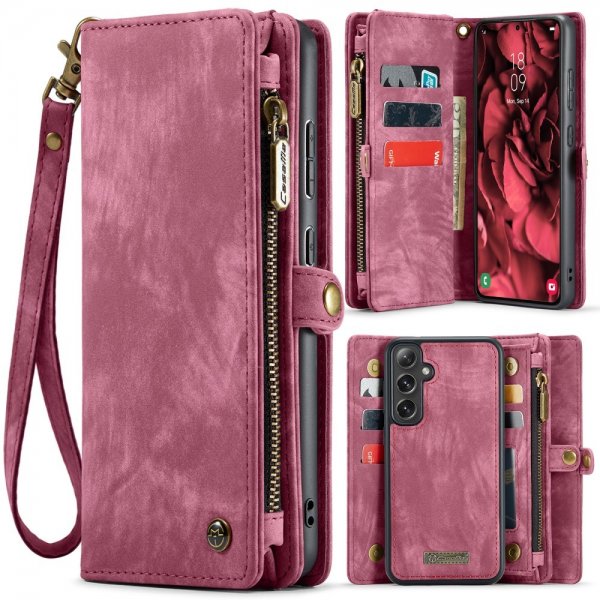 CaseMe Samsung Galaxy S25 Plus Etui 008 Series Avtakbart Deksel Rød