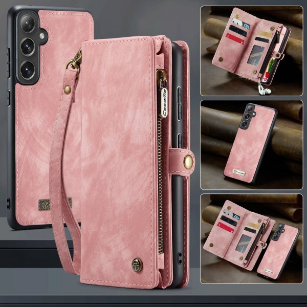 CaseMe Samsung Galaxy S25 Plus Etui 008 Series Avtakbart Deksel Rosa