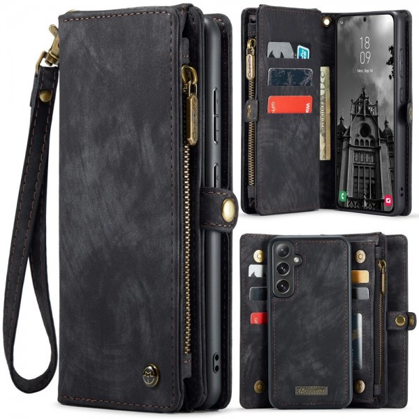 CaseMe Samsung Galaxy S25 Plus Etui 008 Series Avtakbart Deksel Svart